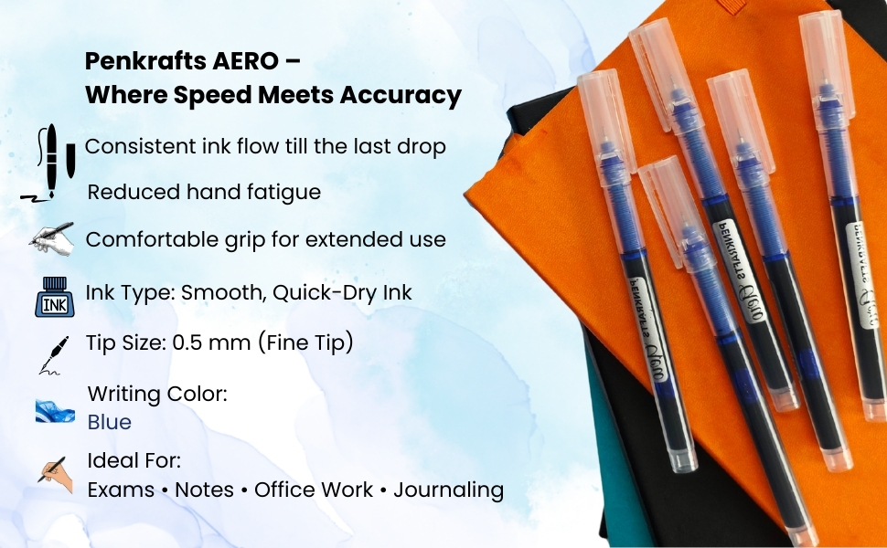 AERO Ultra Smooth Speed Writing Roller Pen — detail 4