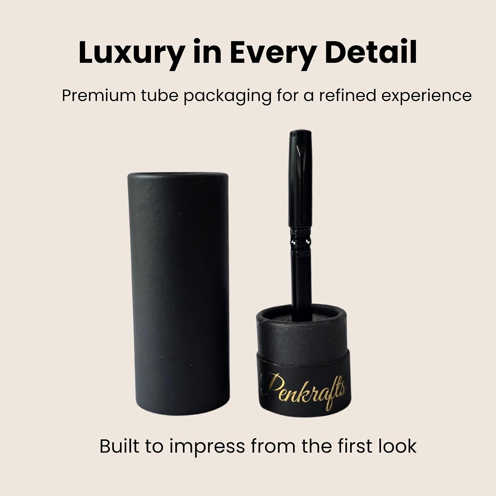 Infinity Cut Luxury Roller Pen – Premium Professional Writing Pen for Office, Business & Gift | Smooth Writing Refillable Pen (Black) — photo 4