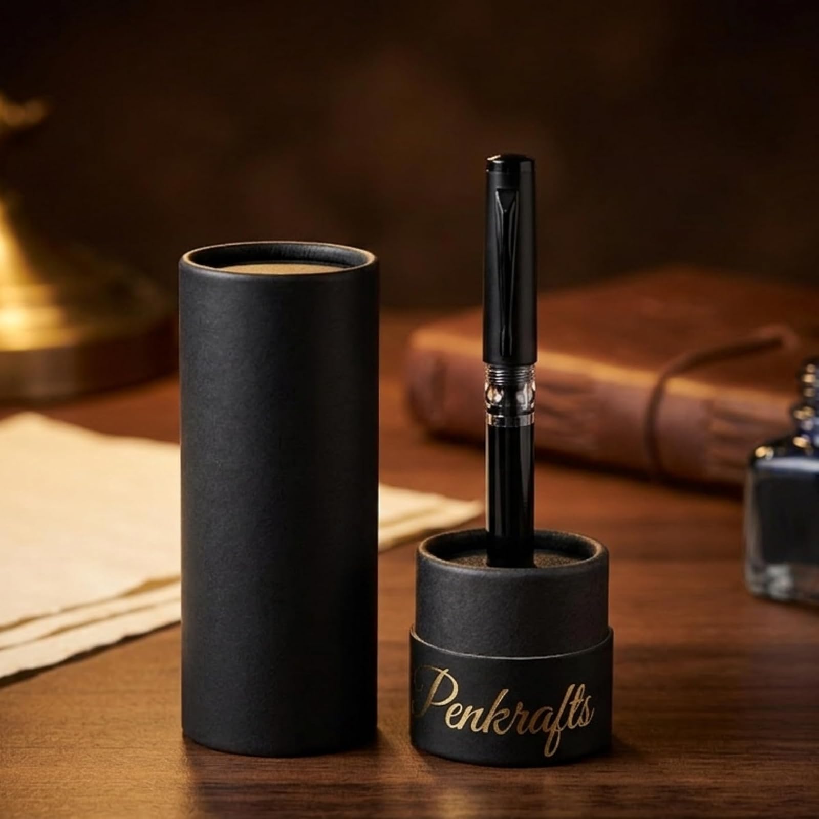 Infinity Cut Luxury Roller Pen – Premium Professional Writing Pen for Office, Business & Gift | Smooth Writing Refillable Pen (Black) — photo 8