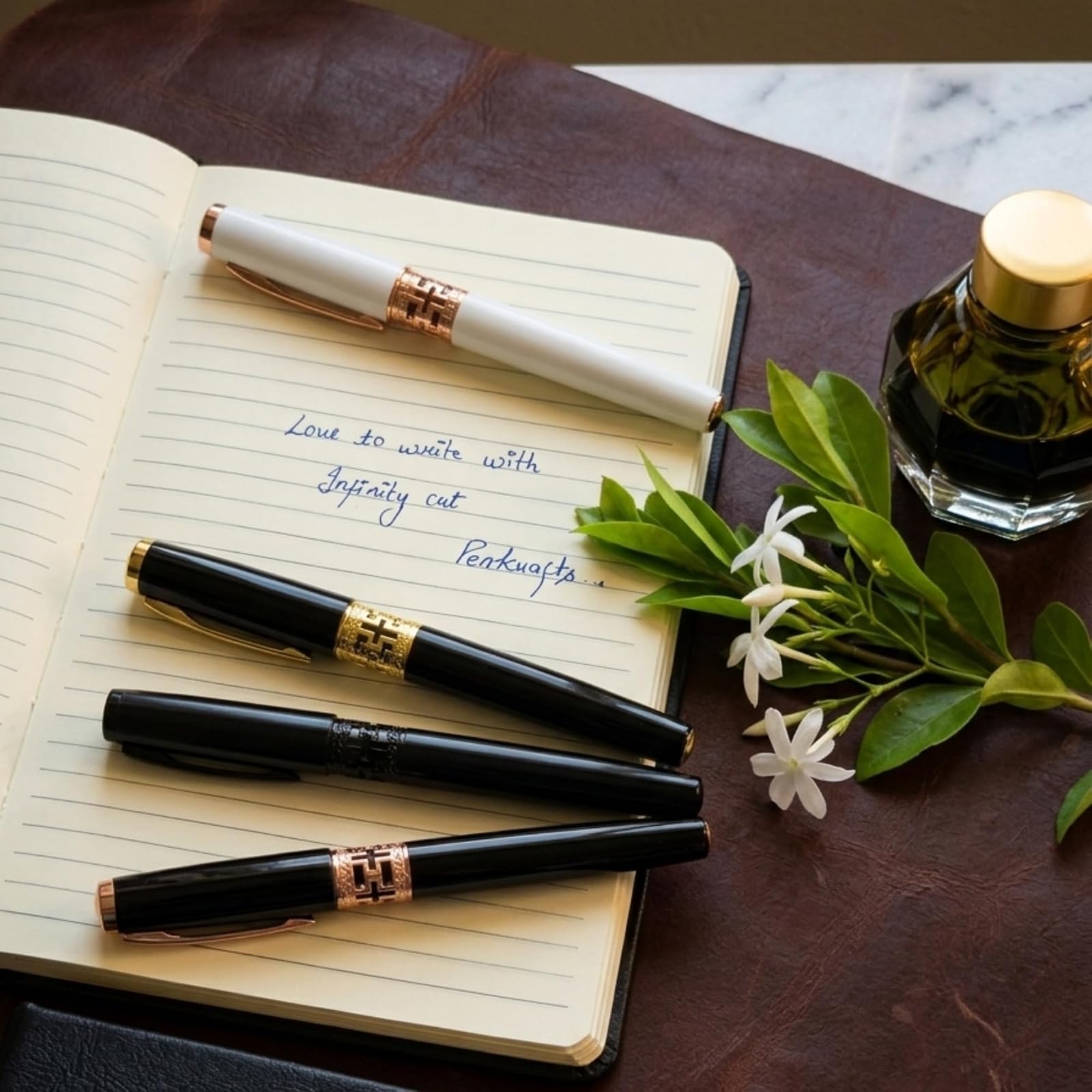 Infinity Cut Luxury Roller Pen – Premium Professional Writing Pen for Office, Business & Gift | Smooth Writing Refillable Pen (Black) — photo 9