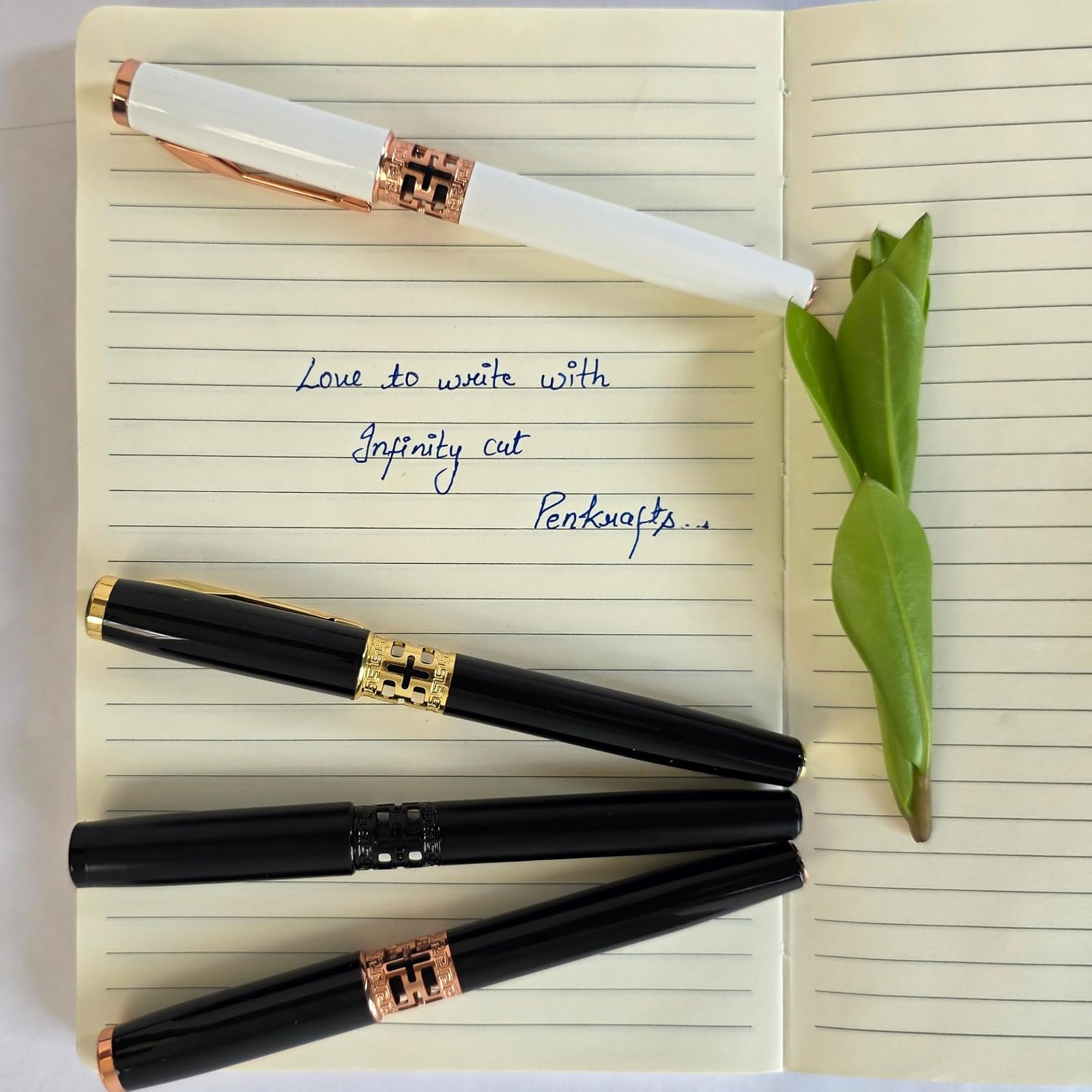 Infinity Cut Luxury Roller Pen – Premium Professional Writing Pen for Office, Business & Gift | Smooth Writing Refillable Pen (Rose Gold) — photo 6