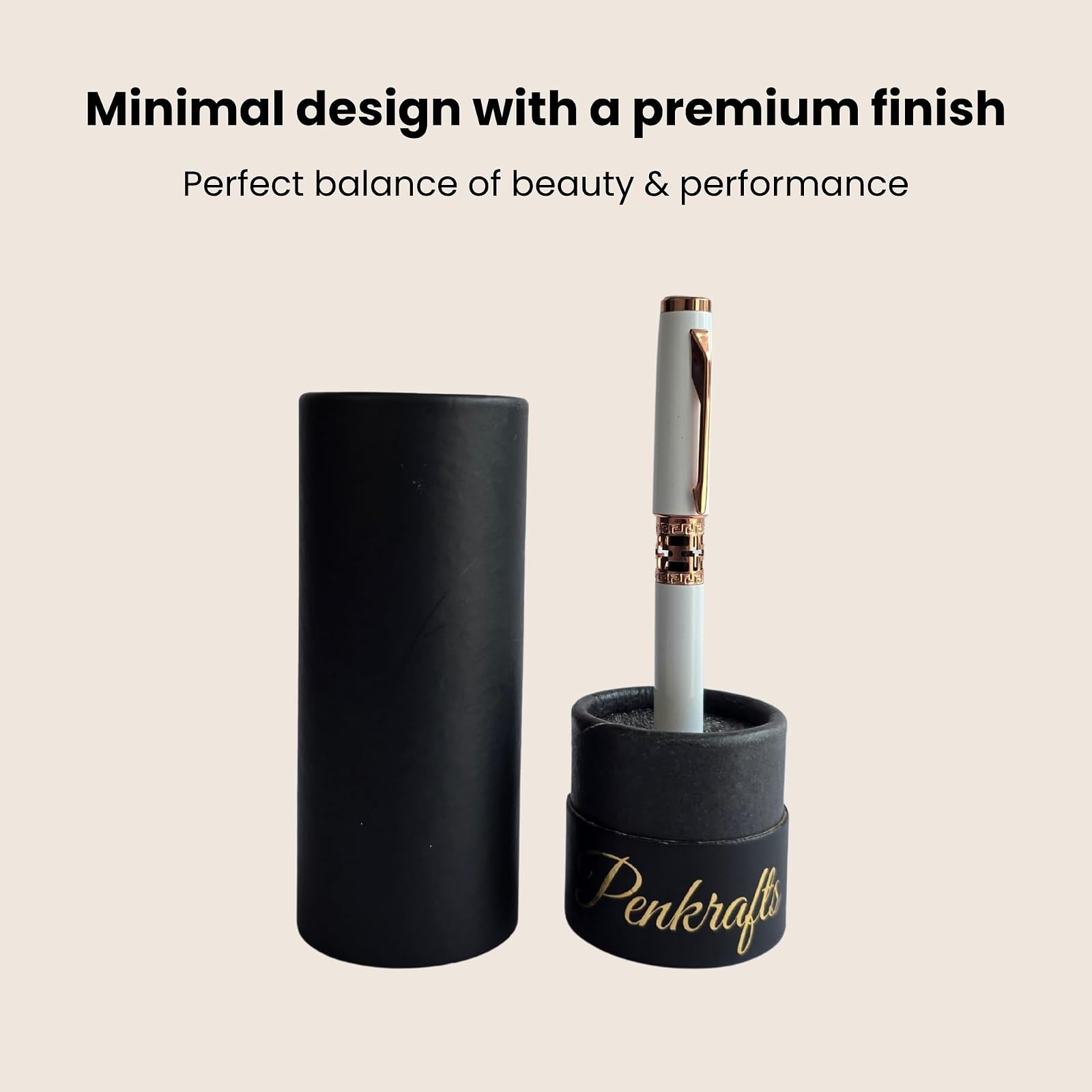 Infinity Cut Luxury Roller Pen – Premium Professional Writing Pen for Office, Business & Gift | Smooth Writing Refillable Pen (White) — photo 4