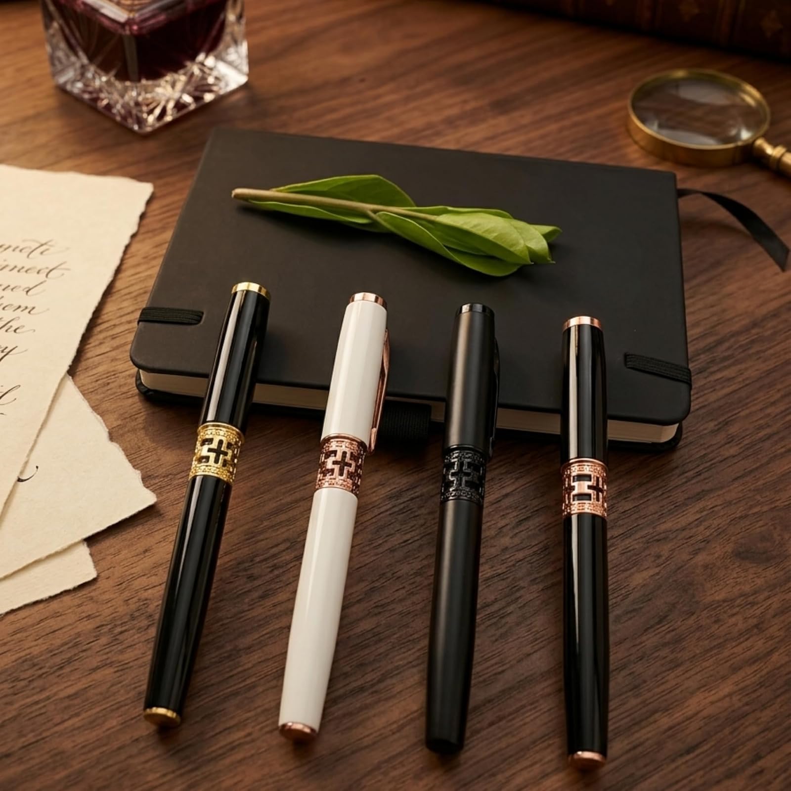 Infinity Cut Luxury Roller Pen – Premium Professional Writing Pen for Office, Business & Gift | Smooth Writing Refillable Pen (White) — photo 5
