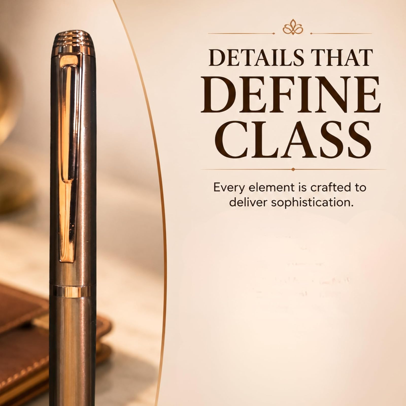Monarch Bronze Luxury Metal Twist Ball Pen for Men & Women | Executive Writing Pen | Smooth Twist Mechanism | Office & Corporate Gift — photo 8