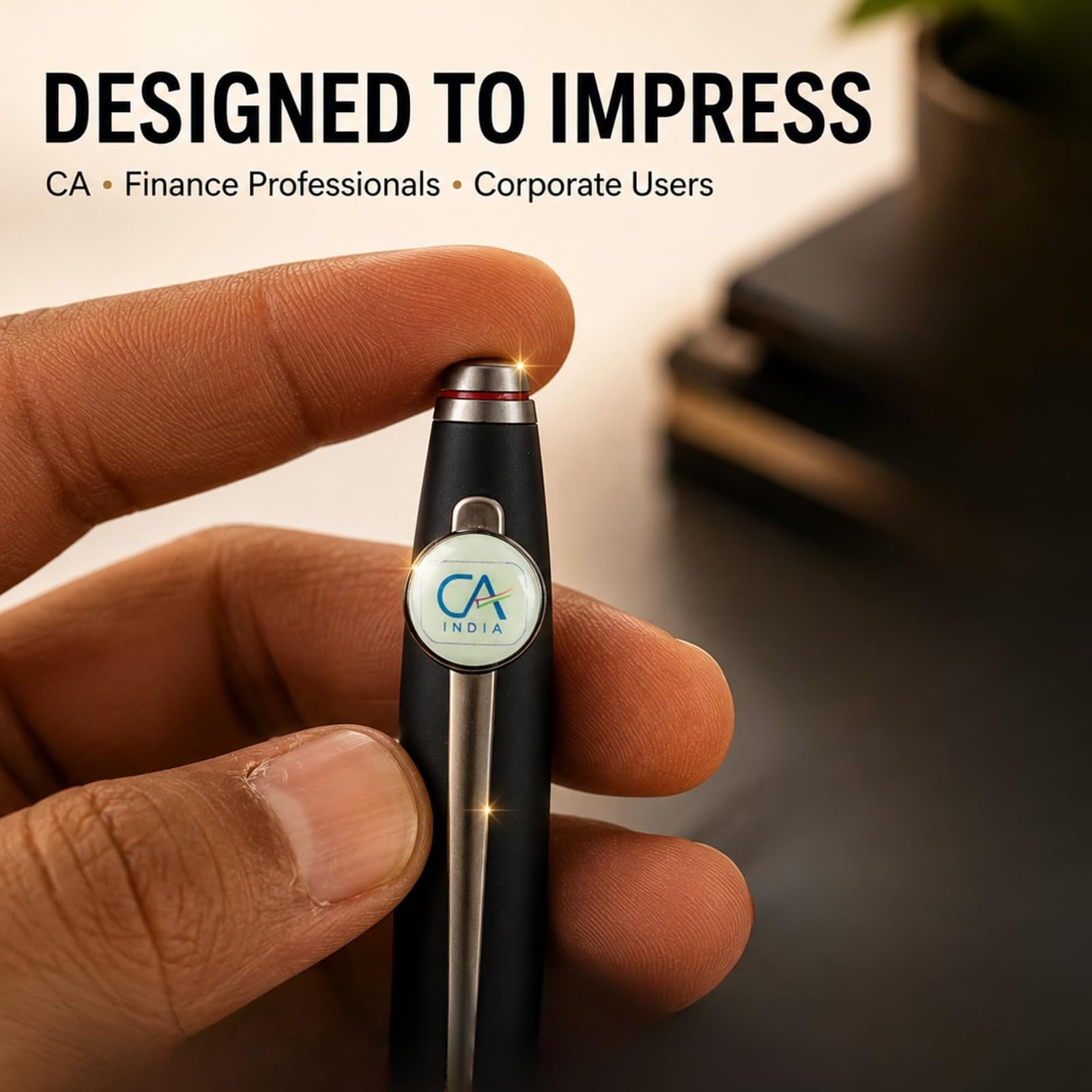Prime Series Premium Roller Pen for CA | Luxury Executive Metal Pen | Refillable Smooth Writing Pen for Chartered Accountants, Finance Professionals & Corporate Gifting — photo 4