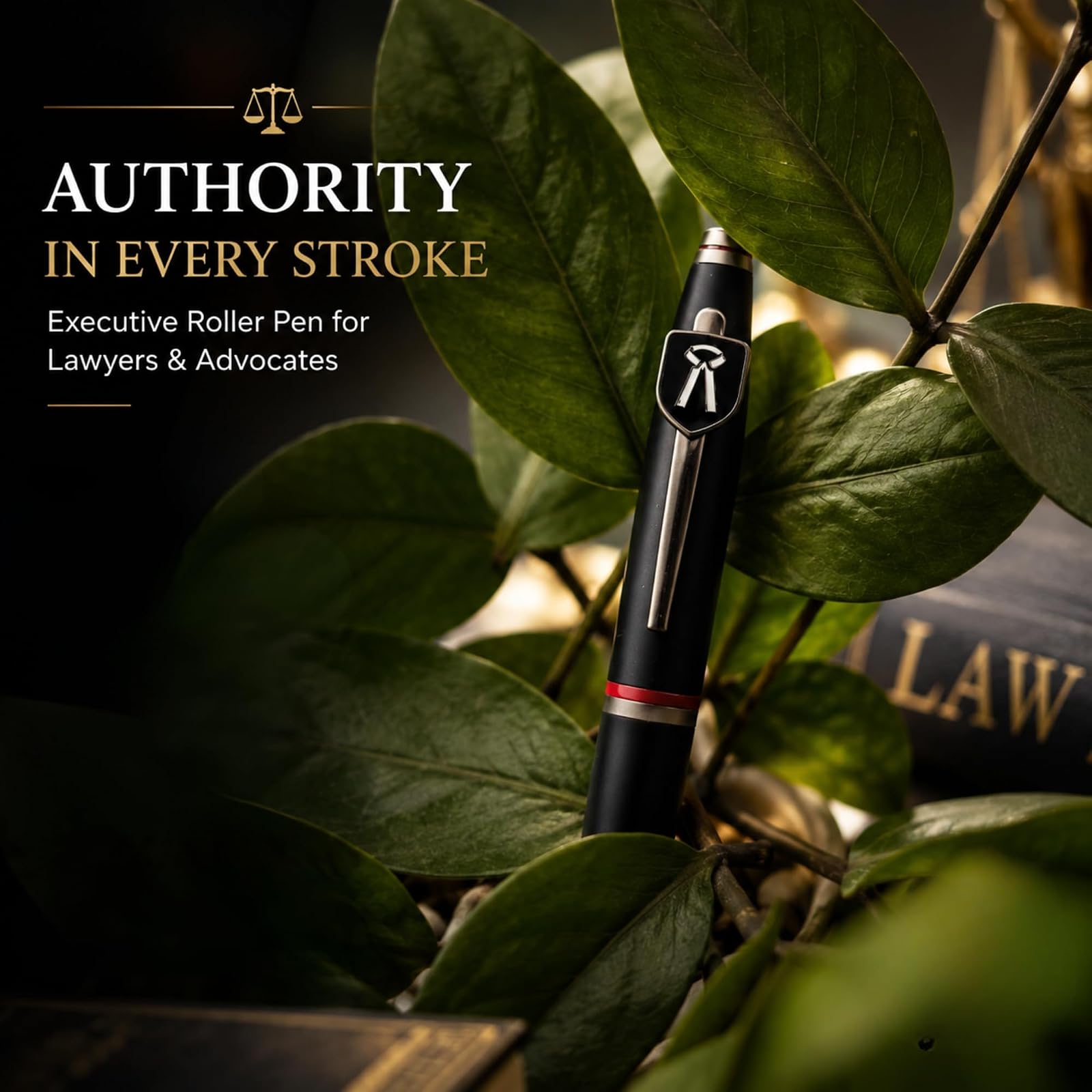 Prime Series Luxury Roller Pen for Lawyers & Advocates | Premium Executive Metal Pen | Refillable Writing Pen for Legal Professionals & Corporate Gifting — photo 6