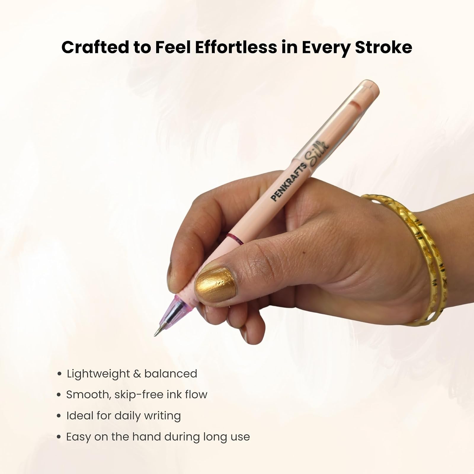 SILK Ultra Smooth Writing Pens | 0.7 mm Tip | Premium Soft Touch Body | Pack of 10 Pens | 1 Year Non-Dry Ink Assurance — photo 3