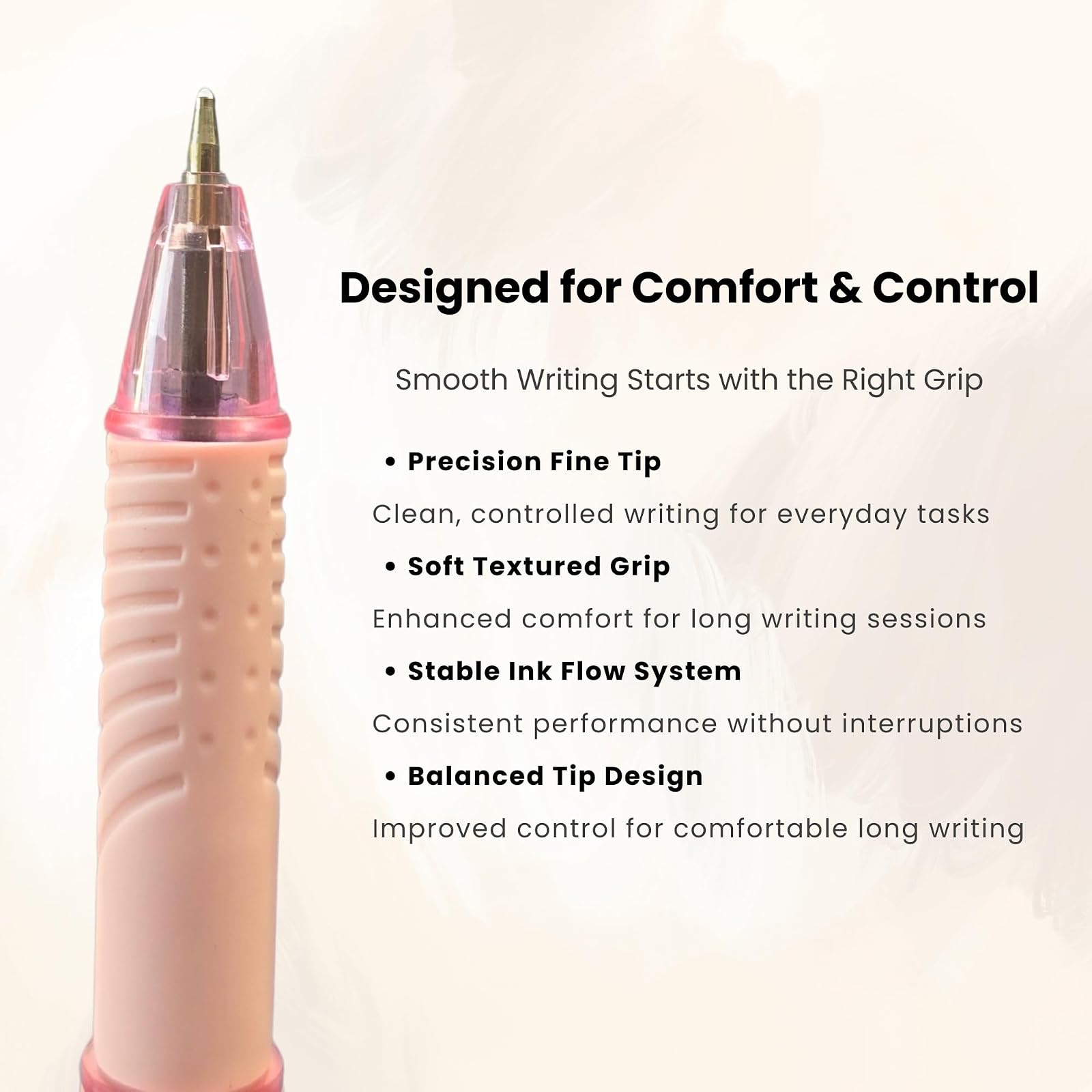 SILK Ultra Smooth Writing Pens | 0.7 mm Tip | Premium Soft Touch Body | Pack of 10 Pens | 1 Year Non-Dry Ink Assurance — photo 5